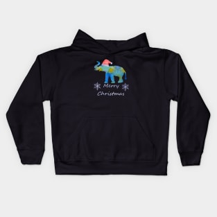 Santa Elephant Kids Hoodie